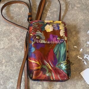 Patricia Nash Multicolor Floral Crossbody Phone Bag/Wallet